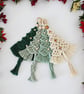 Macrame Christmas tree wall decoration - Image 1