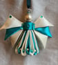 Ribbon Angel - Ivory and Turquoise  - Image 3