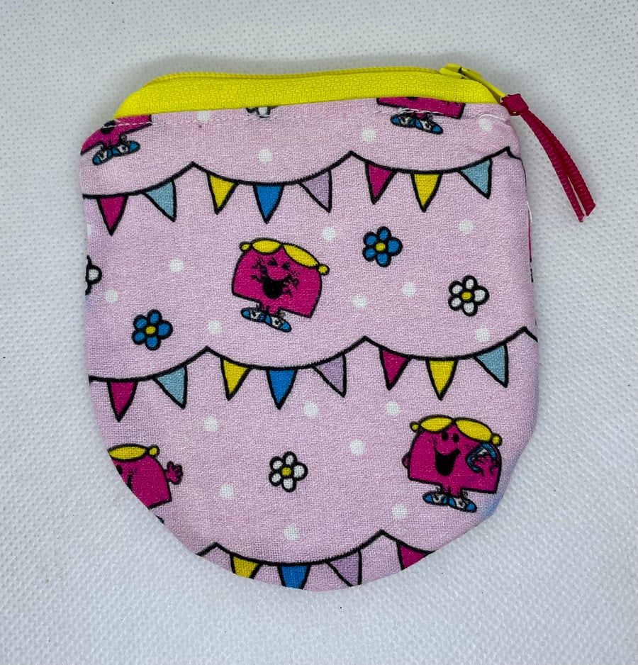 Little Miss Chatterbox hand sewn Retro Gifts coin purse wall
