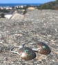 Copper Verdigris Dangle Earrings