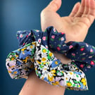 Handmade Cotton No-Waste Scrunchies- Eco-Friendly