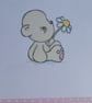 Bear Holding A Daisy Blank Card - Image 5