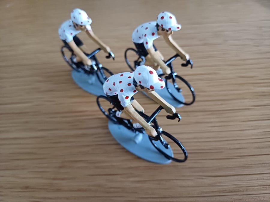 Miniature KOM cyclist gift tour de france