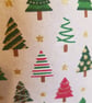 Reusable Christmas gift bag;  sparkly trees - Image 5