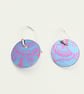 031 - Handmade Aluminium and Silver Reversible Earrings