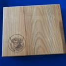 Highland cow chopping board- beechwood 