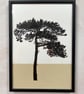 Lewes Pine no.70, Original artwork, A4 size, Yellow