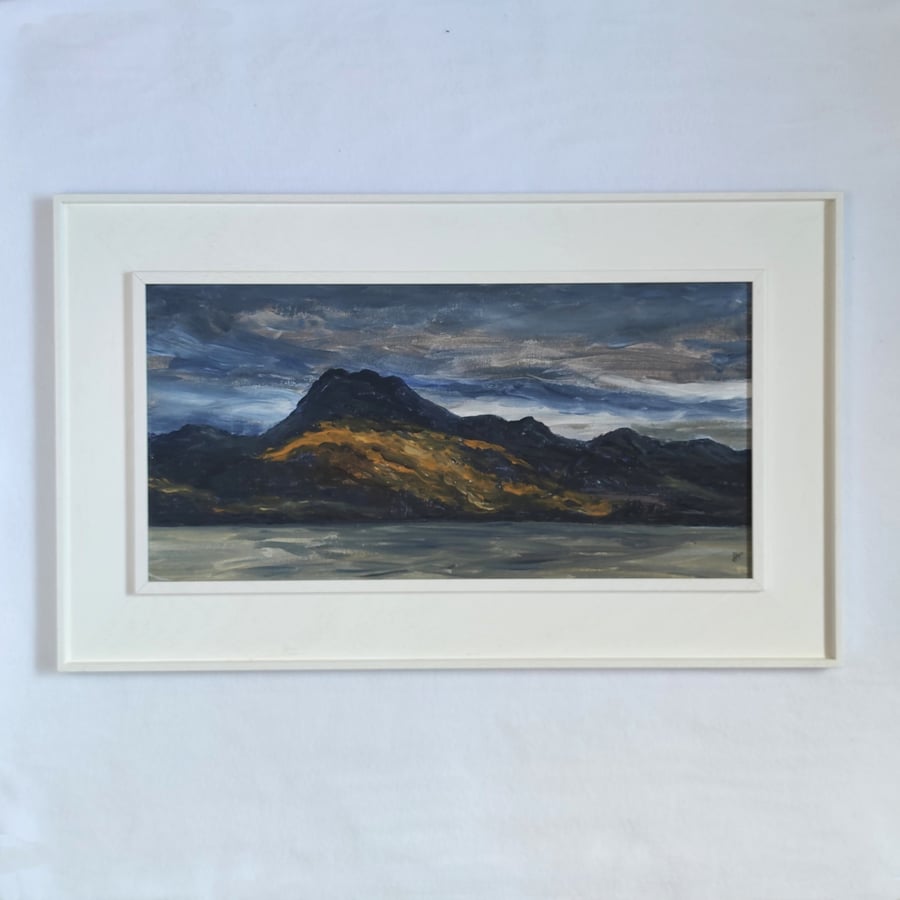 West Coast of Scotland, original landscape of Scottish mountainous coastline