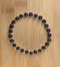 Bracelet lava Bead and sterling silver stretch handmade - Image 5
