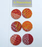 Red and Orange Covered Buttons - Image 2