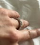 Sterling silver Bubble ring - chunky silver handmade ring - Image 3