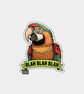 Funny Vinyl Sticker For Adults - Cute Cheeky Parrot
