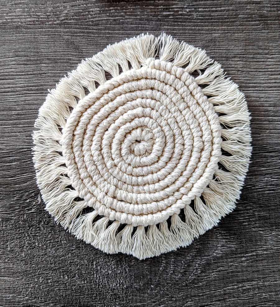 Macrame coasters