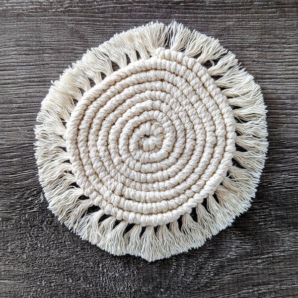 Macrame coasters