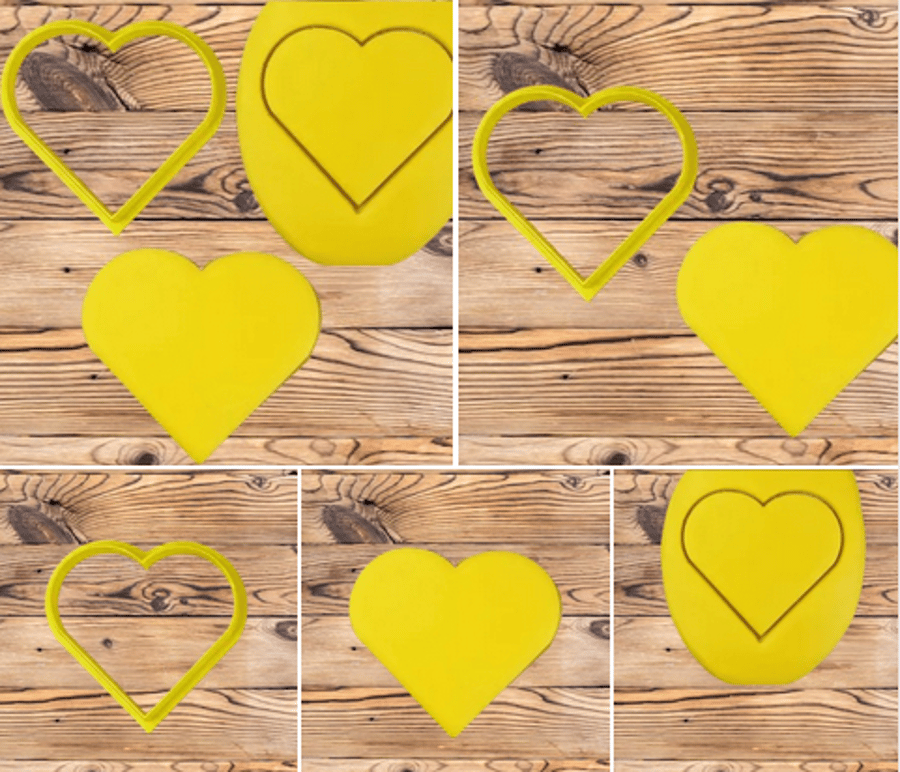 Valentine 3d Printed Heart Shaped Cookie Cutter