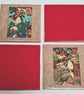 Ceramic Japanese Coasters x 4 - Image 4