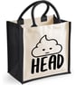 Sht Head ( poo Head) -  Midi Jute Bag  - Image 5