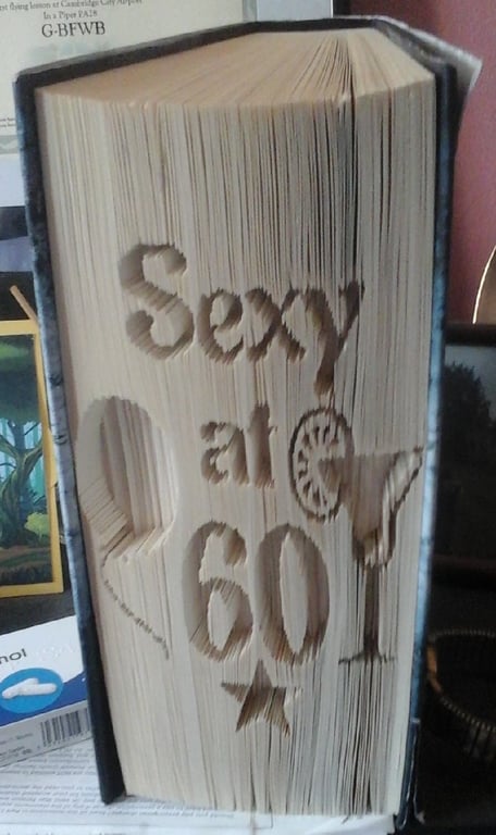Sexy at 60 CUT & FOLD Book Folding Pattern - EMAILED PDF PATTERN