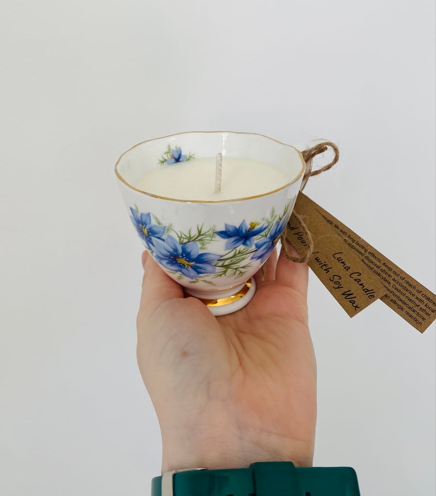 Luna Tea Cup Candle