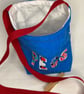 Blue peg bag with red shoulder strap.  - Image 2