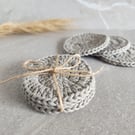 Set of 3 reusable crochet face scrubbies, cotton pads