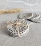 Set of 3 reusable crochet face scrubbies, cotton pads