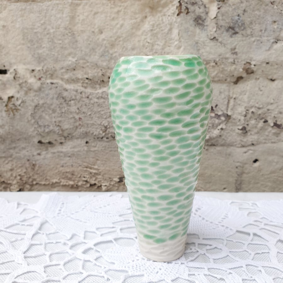 Sea Green Bud Vase