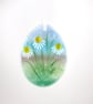 Pretty Glass Egg - Delicate Daisy Design  - Image 3