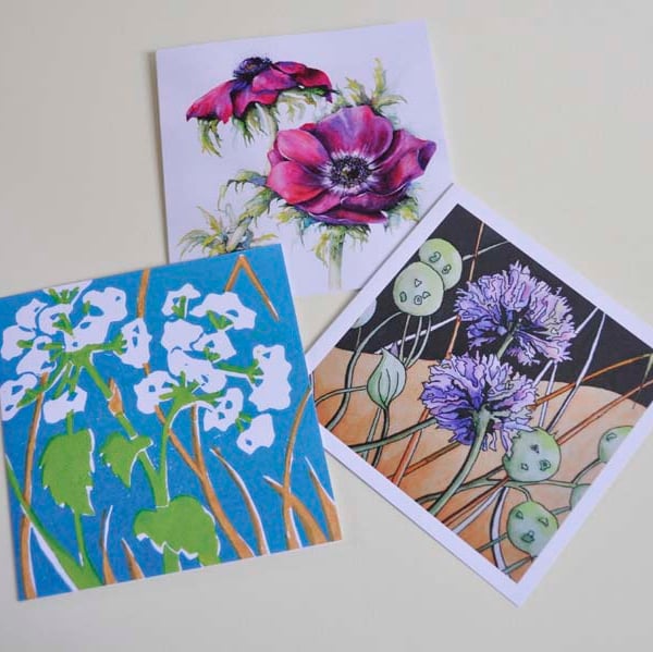 Gardeners greeting cards - (Pack of three) - Blank.