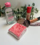 Reusable Bamboo Towelling Face Pads Pack of 7 - Red Abstract Floral