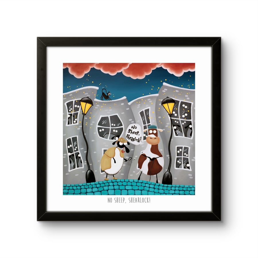 No Sheep, Shearlock! - 10" print