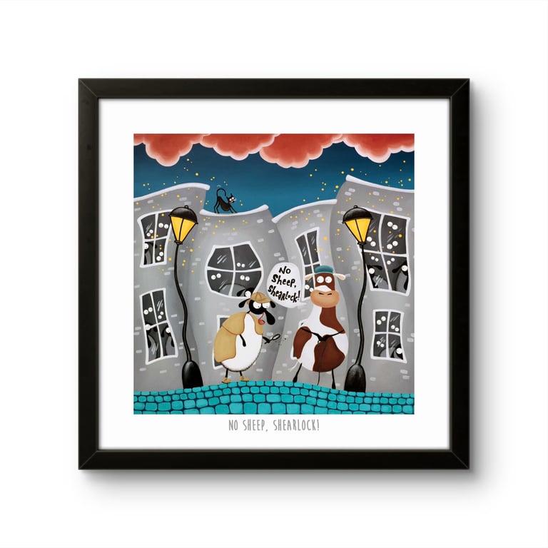 No Sheep, Shearlock! - 10" print