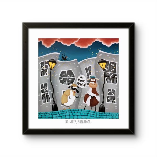 No Sheep, Shearlock! - 10" print