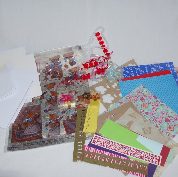Card Making Pack or Kit Folksy