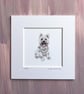 'Rossi' 5" x 5" Mounted Print - Image 1