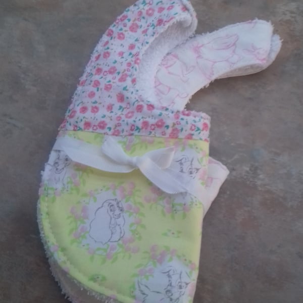 Baby girl bib set