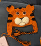 Crochet tiger hat, winter novelty hat, newborn, child, toddler, adult sizes