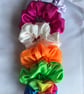 Three Large Silky satin luxury fabric scrunchies, Any 3 for 5 pounds. - Image 3