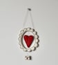 'Love you' - Heart Surrounded by a Scalloped Frame  - Hanging Decoration - Image 2