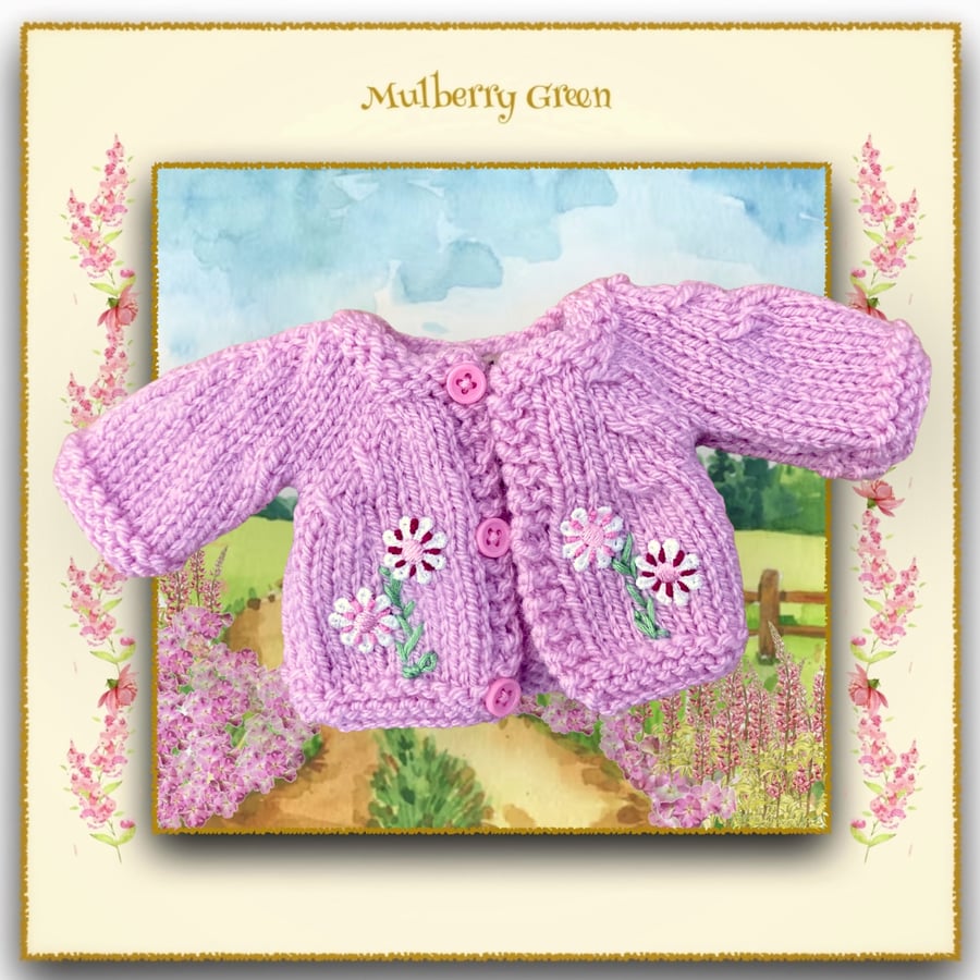 Reserved for Jenni - Pink Embroidered Cardigan 