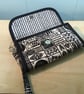 Black and Off-White Clutch Purse. Friend or Family Birthday Gift                 - Image 8