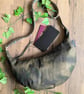 Waxed Cotton Canvas Camo Sling or Dumpling Bag. Camouflage Cross Body Bag - Image 4