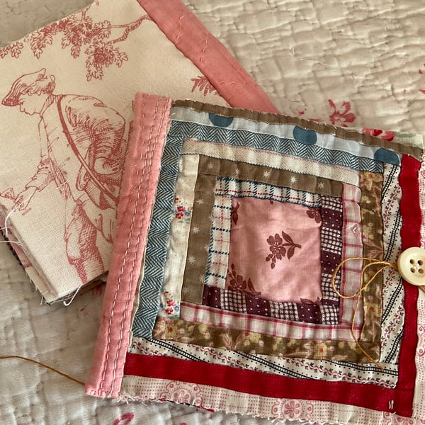 Vintage fabric book