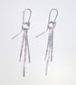 Hand Made Sterling Silver Earrings (ERSSDGSK2) - UK Free Post - Image 2