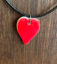Summer Seconds! Ceramic red love-heart necklaces - Image 4