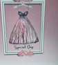Luxury Birthday girl elegant dress birthday card - Image 5