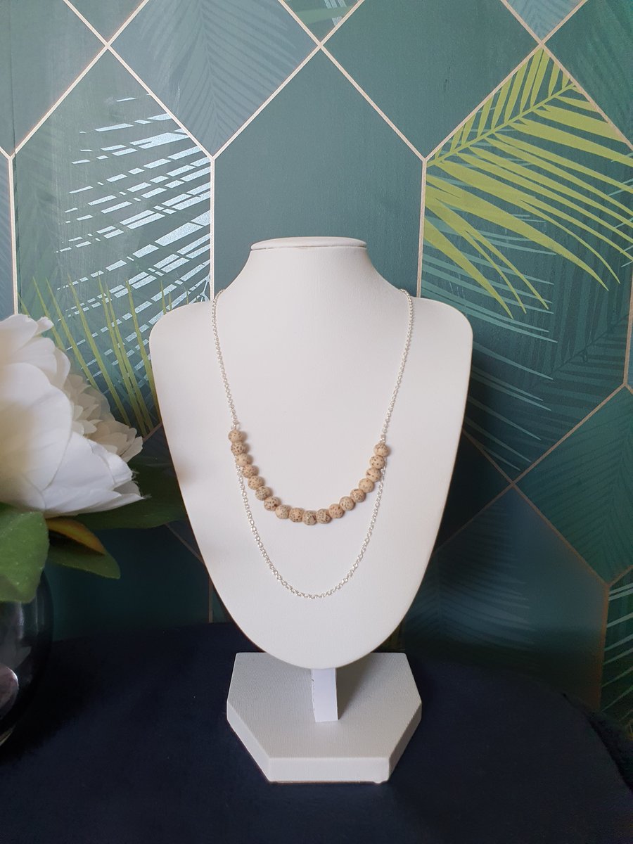 Bodhi seed bead necklace