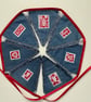 Denim Christmas Bunting with Scandi motifs