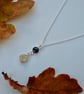 'Samhain' Black Spinel and Golden Rutile Quartz necklace