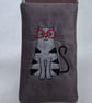 Embroidered Glasses case  - Cat  - Image 1